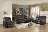 Homelegance - Aram Double Reclining Sofa With Center Drop-Down Cup Holders - 8206Brw-3