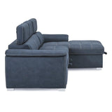 Homelegance - Ferriday Blue Sectional - 8228Bu