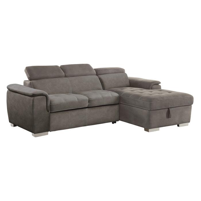 Homelegance - Ferriday Taupe Sectional - 8228Tp