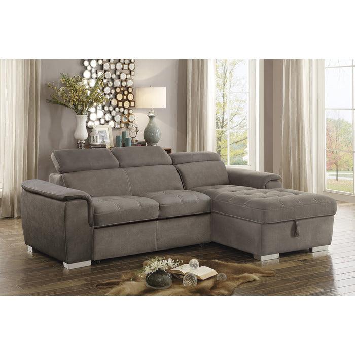 Homelegance - Ferriday Taupe Sectional - 8228Tp