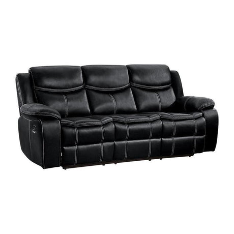 Bastrop Double Reclining Sofa 8230Blk - 3 | Homelegance | Home Elegance USA