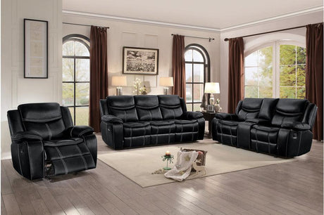 Homelegance - Bastrop 3 Piece Living Room Set - 8230Blk-3Set