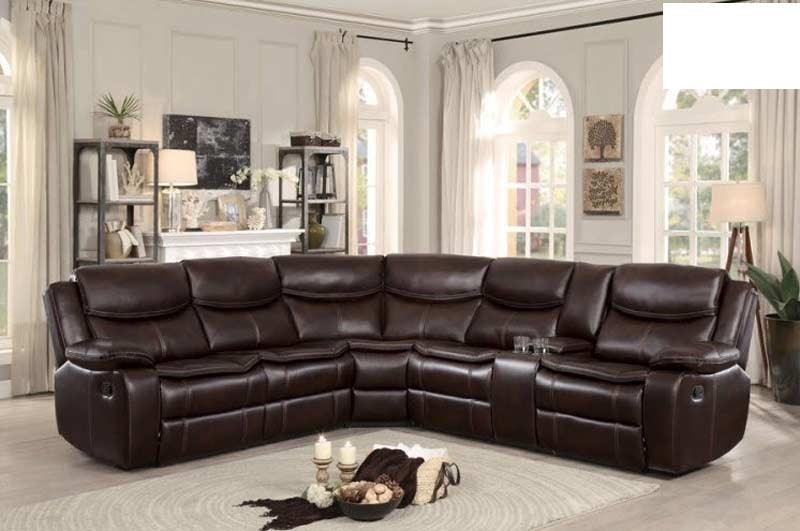 Homelegance - Bastrop 3 Piece Sectional - 8230Brw-Sc