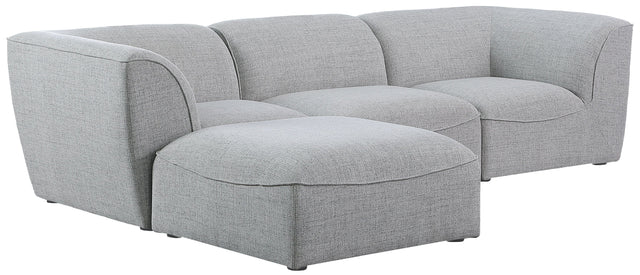 Miramar - Modular Sectional 4 Piece - Gray - Fabric - Home Elegance USA