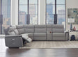 Maroni Gray 6 Piece Power Sectional With Power Headrest 8259-6Scpwh | Homelegance