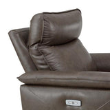 Homelegance - Moroni Power Reclining Chair With Power Headrest In Dark Brown - 8259Rfdb-1Pwh
