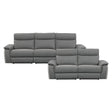 Maroni 2 Piece Double Reclining Sofa Set In Gray 8259Dg*2Pwh | Homelegance