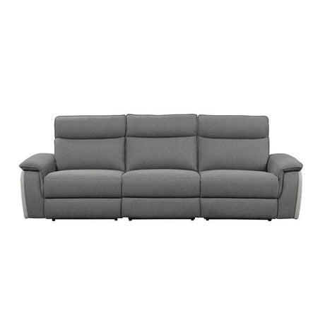 Homelegance - Maroni Power Double Reclining Sofa With Power Headrests In Gray - 8259Dg-3Pwh*