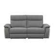 Maroni Power Double Reclining Love Seat With Power Headrests In Gray 8259Dg-2Pwh* | Homelegance
