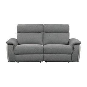 Maroni Power Double Reclining Love Seat With Power Headrests In Gray 8259Dg-2Pwh* | Homelegance