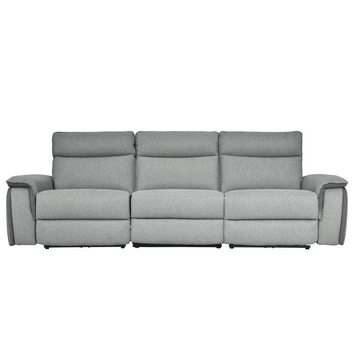Homelegance - Maroni Power Double Reclining Sofa With Power Headrests In Gray - 8259-3Pwh*