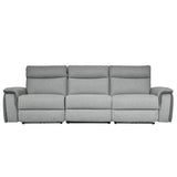 Homelegance - Maroni Power Double Reclining Sofa With Power Headrests In Gray - 8259-3Pwh*