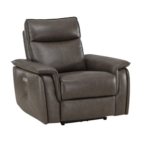 Moroni Power Reclining Chair With Power Headrest In Dark Brown 8259Rfdb-1Pwh | Homelegance