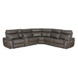 Moroni 6-Piece Modular Power Reclining Sectional With Power Headrests In Dark Brown 8259Rfdb*6Scpwh | Homelegance - sold by Home Elegance USA