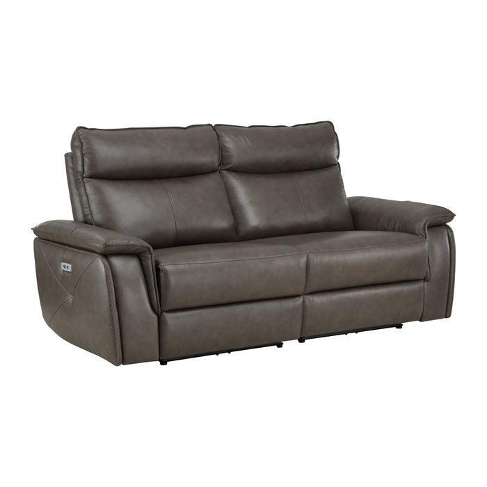 Homelegance - Moroni Power Double Reclining Loveseat With Power Headrests In Dark Brown - 8259Rfdb-2Pwh*