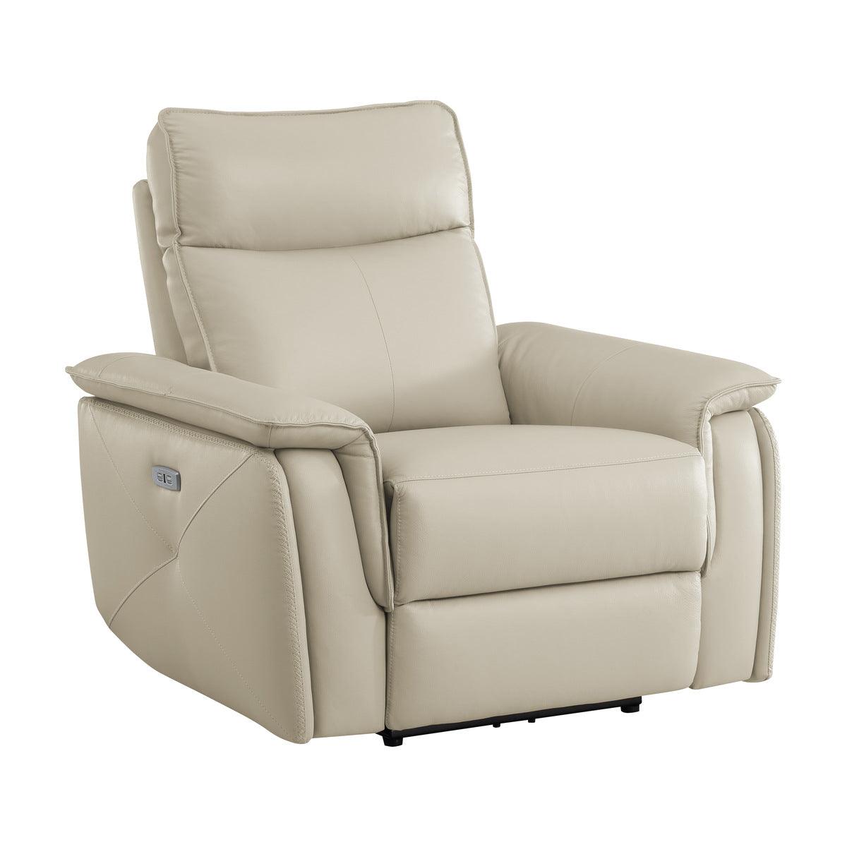 Homelegance - Moroni Power Reclining Chair With Power Headrest In Taupe - 8259Rftp-1Pwh