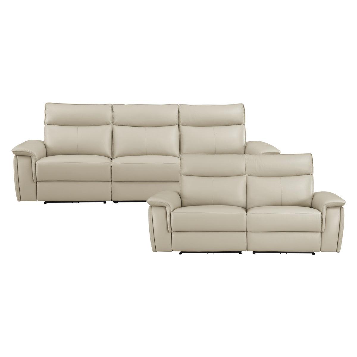 Homelegance - Moroni 2 Piece Sofa Set In Taupe - 8259Rftp*2Pwh