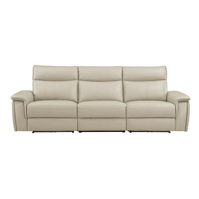 Moroni Power Double Reclining Sofa With Power Headrests In Taupe 8259Rftp-3Pwh* | Homelegance