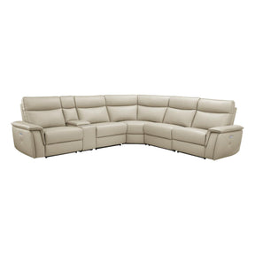 Moroni 6 Piece Modular Power Reclining Sectional With Power Headrests In Taupe 8259Rftp*6Scpwh | Homelegance