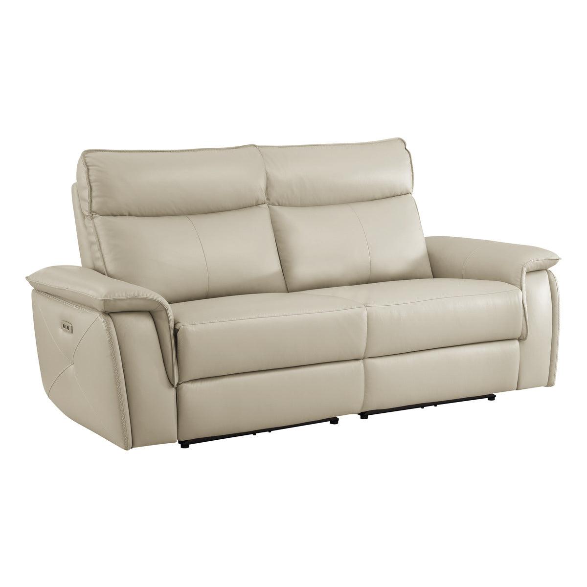 Homelegance - Moroni Power Double Reclining Loveseat With Power In Taupe - 8259Rftp-2Pwh*