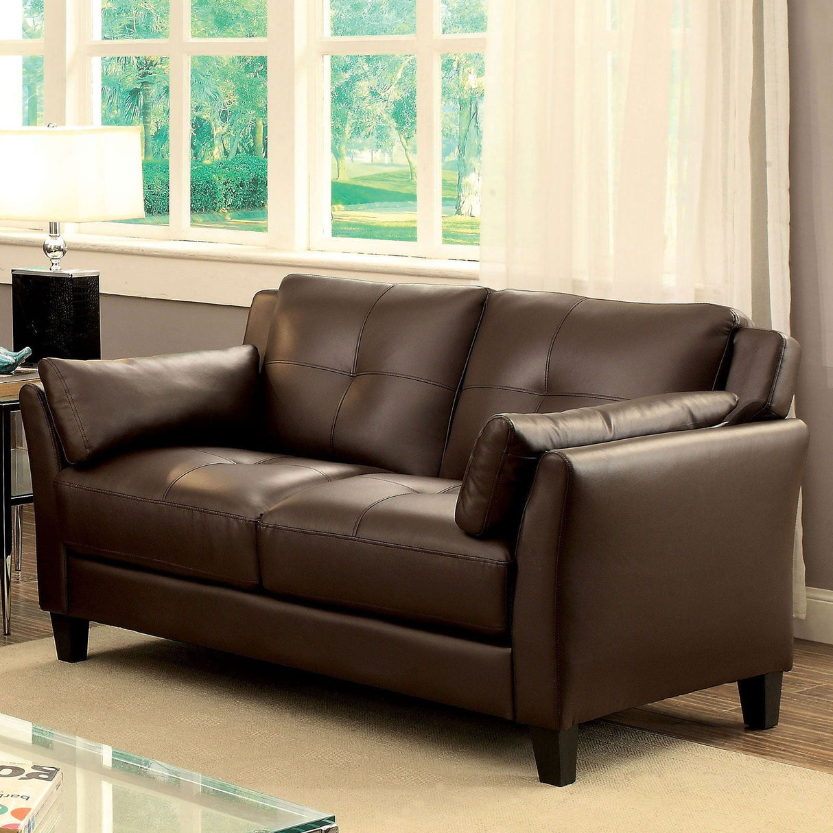 Ysabel - Sofa & Loveseat - Brown - Home Elegance USA