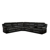 Homelegance - Falun Dark Brown 6 Piece Power Sectional - 8260Db-6Pw
