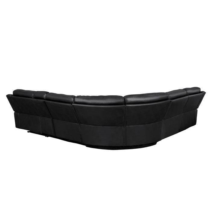 Homelegance - Falun Dark Brown 6 Piece Power Sectional - 8260Db-6Pw