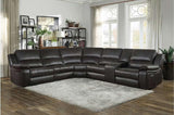 Homelegance - Falun Dark Brown 6 Piece Power Sectional - 8260Db-6Pw