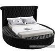 Luxus Velvet King Bed In Black - Luxusblack-K | Meridian