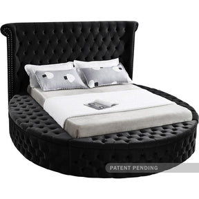 Luxus Velvet King Bed In Black - Luxusblack-K | Meridian