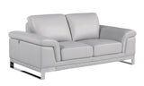 Top Grain Italian Leather Loveseat Home Elegance USA