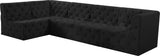 Tuft - Modular Sectional 5 Piece - Black - Fabric - Home Elegance USA