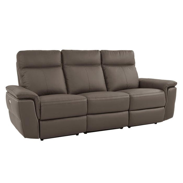 Homelegance - Olympia Power Double Reclining Sofa In Raisin - 8308-3Pw*