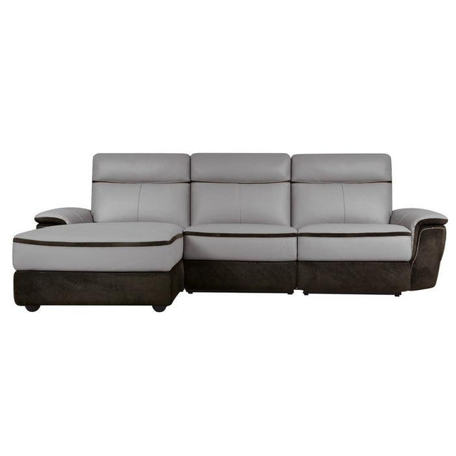 Homelegance - Laertes 3-Piece Modular Power Reclining Sectional With Left Chaise In Taupe Gray - 8318*35Lrr