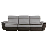 Homelegance - Laertes Power Double Reclining Sofa In Taupe Gray - 8318-3Pw*