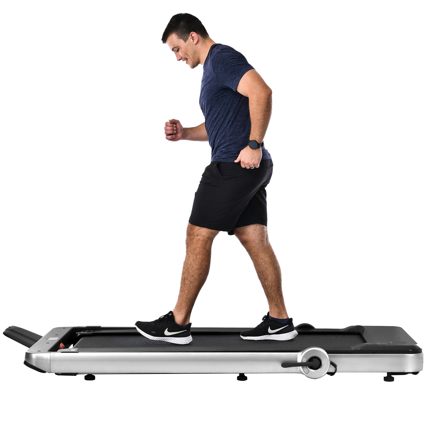 Folding Treadmill, Installation-Free Under Desk Electric Treadmill 2.5HP, with Bluetooth APP and speaker, Remote Control, Display, Walking Jogging Running Machine Fitness Equipment for Home Gym Office