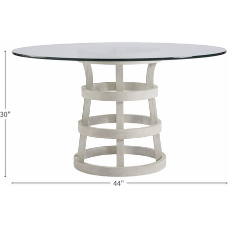 Universal Furniture Coastal Living Round Dining Table With Glass Top