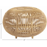 Universal Furniture Coastal Living Small Rattan Scatter Table