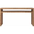 Long Key Console Table Wrapped Rattan Accent | Universal