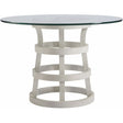 Escape Round Dining Table Sandbar Finish with Glass Top (44" or 54") – Universal
