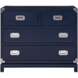 Coastal Campaign Chest Marina Finish 4-Drawer Storage – Universal Furniture