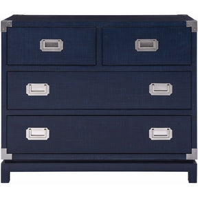 Coastal Campaign Chest Marina Finish 4-Drawer Storage – Universal Furniture