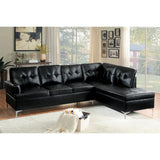 Barrington 2 Piece Sectional In Black 8378Blk | Homelegance | Home Elegance USA