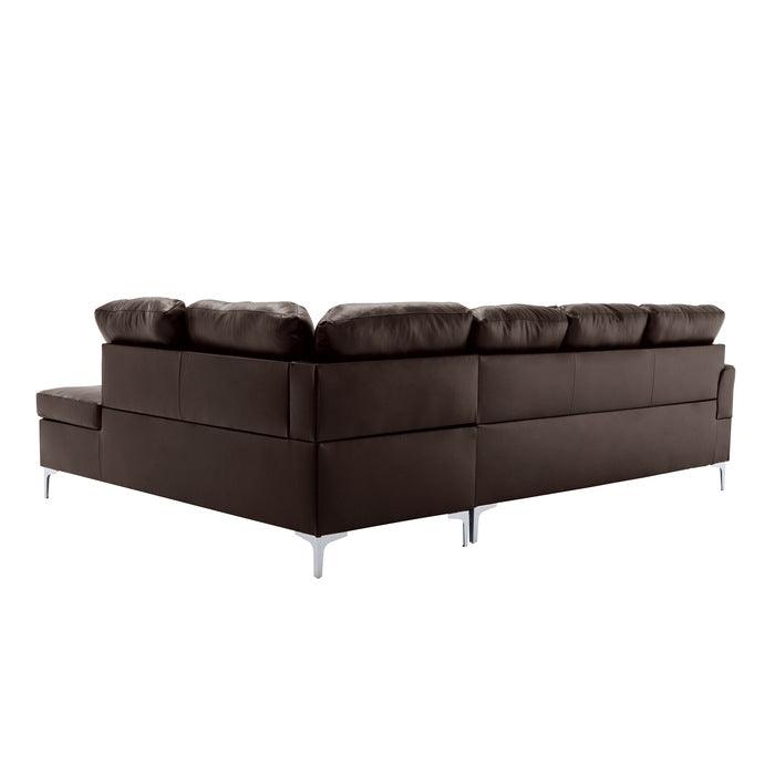 Barrington 2 Piece Sectional In Brown 8378Brw | Homelegance | Home Elegance USA