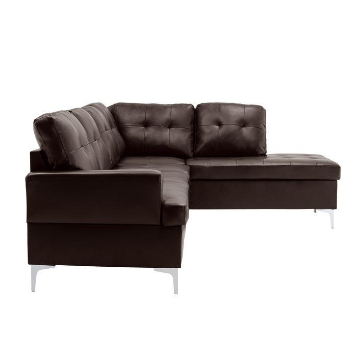 Barrington 2 Piece Sectional In Brown 8378Brw | Homelegance | Home Elegance USA