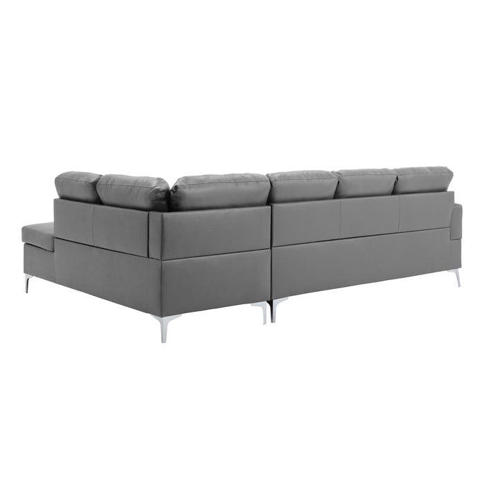 Barrington 2 Piece Sectional In Grey 8378Gry | Homelegance | Home Elegance USA