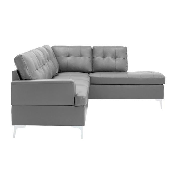Barrington 2 Piece Sectional In Grey 8378Gry | Homelegance | Home Elegance USA