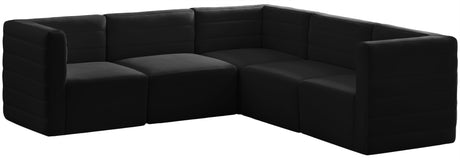 Quincy - Modular Sectional - Black - Modern & Contemporary - Home Elegance USA