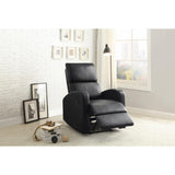 Homelegance - Mendon Reclining Chair In Black - 8404Bk-1