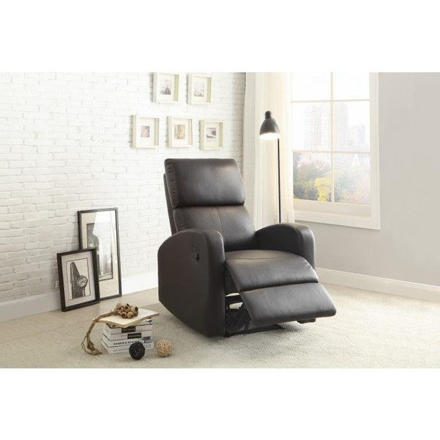 Homelegance - Mendon Reclining Chair In Dark Brown - 8404Db-1